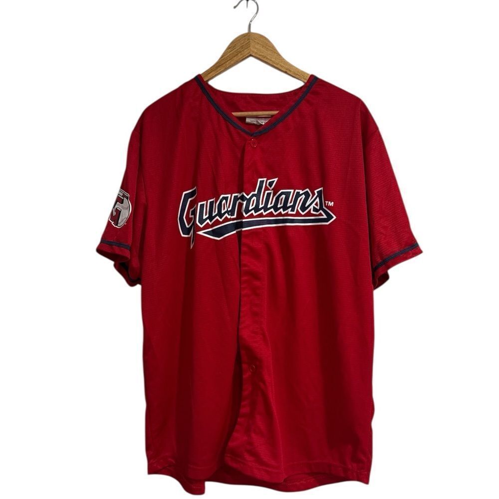 Guardians Red Baseball Jersey EUC